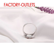 Load image into Gallery viewer, ANILLO FLORAL DE PLATA 925 Y ZIRCONIA