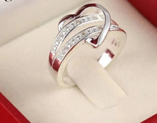 Load image into Gallery viewer, ANILLO DE CORZÓN DE PLATA 925 Y ZIRCÓN