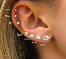 Load image into Gallery viewer, PIERCING DE PLATA 925 Y CRISTAL ZIRCÓN
