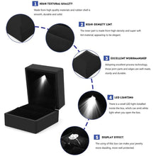 Load image into Gallery viewer, CAJITA DE REGALO CON LUZ DE LED PARA ANILLO.
