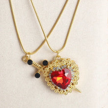 Load image into Gallery viewer, COLLAR ESPADA Y CORAZON 2PCS
