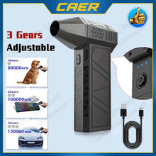 Load image into Gallery viewer, MINI VENTILADOR TURBO ELECTRICO CON 3 VELOCIDADES 130.000 RAER
