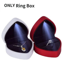 Load image into Gallery viewer, Creative Heart Shaped LED Light Jewelry Box High-end Proposal Confession Ring Box Light Jewelry Box Pendant
