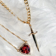 Load image into Gallery viewer, COLLAR ESPADA Y CORAZON 2PCS
