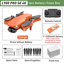 Load image into Gallery viewer, DRON SIN ESCOBILLAS CON CÁMARA PARA ADULTOS, DRON GPS 4K, CUADRICÓPTERO RC CON LÁSER DE 360°  PARA EVITAR OBSTÁCULOS, L900 Pro MAX
