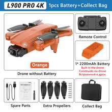 Load image into Gallery viewer, DRON SIN ESCOBILLAS CON CÁMARA PARA ADULTOS, DRON GPS 4K, CUADRICÓPTERO RC CON LÁSER DE 360°  PARA EVITAR OBSTÁCULOS, L900 Pro MAX
