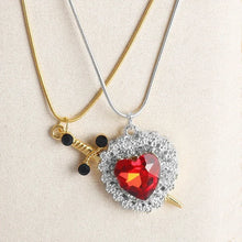 Load image into Gallery viewer, COLLAR ESPADA Y CORAZON 2PCS
