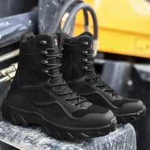 Load image into Gallery viewer, BOTAS DE INVIERNO  PARA HOMBRES,ZAPATOS DE SEGURIDAD ,BOTAS TÁCTICAS MILITARES,COMBATE MILITAR
