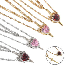 Load image into Gallery viewer, COLLAR ESPADA Y CORAZON 2PCS
