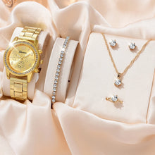 Load image into Gallery viewer, CONJUNTO 6 PIEZAS RELOJ Y JOYAS
