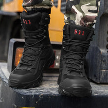 Load image into Gallery viewer, BOTAS DE INVIERNO  PARA HOMBRES,ZAPATOS DE SEGURIDAD ,BOTAS TÁCTICAS MILITARES,COMBATE MILITAR
