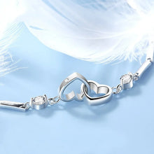 Load image into Gallery viewer, BRAZALETE PLATA 925 CORAZONES
